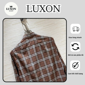 kẻ caro nâu trắng