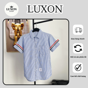 Áo sơ mi kẻ sọc xanh