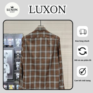 kẻ caro nâu trắng