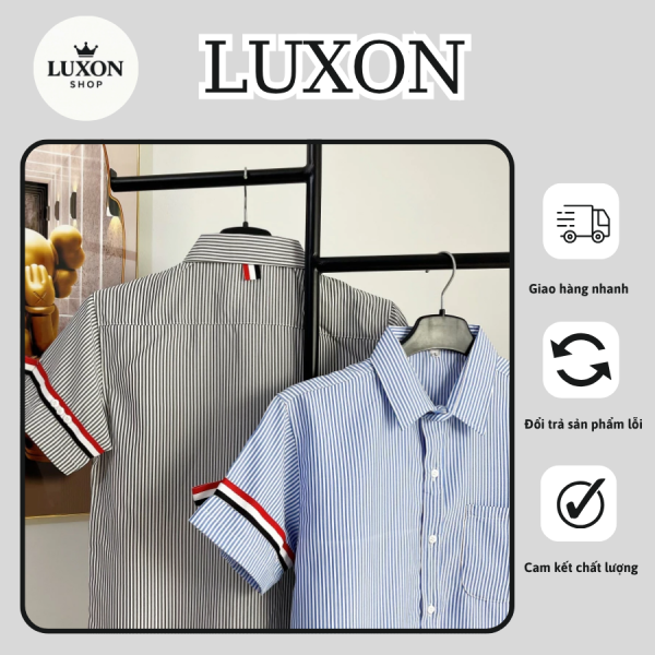Áo sơ mi kẻ sọc xanh