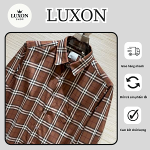 kẻ caro nâu trắng