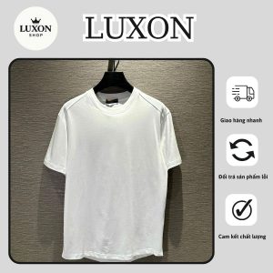 Áo Thun Nam Trơn Cổ Tròn Basic Luxon – Form Regular Fit, Chất Cotton Co Giãn