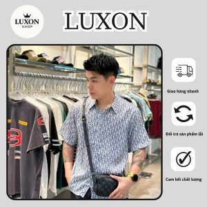 ÁO SƠ MI HỌA TIẾT DIOR
